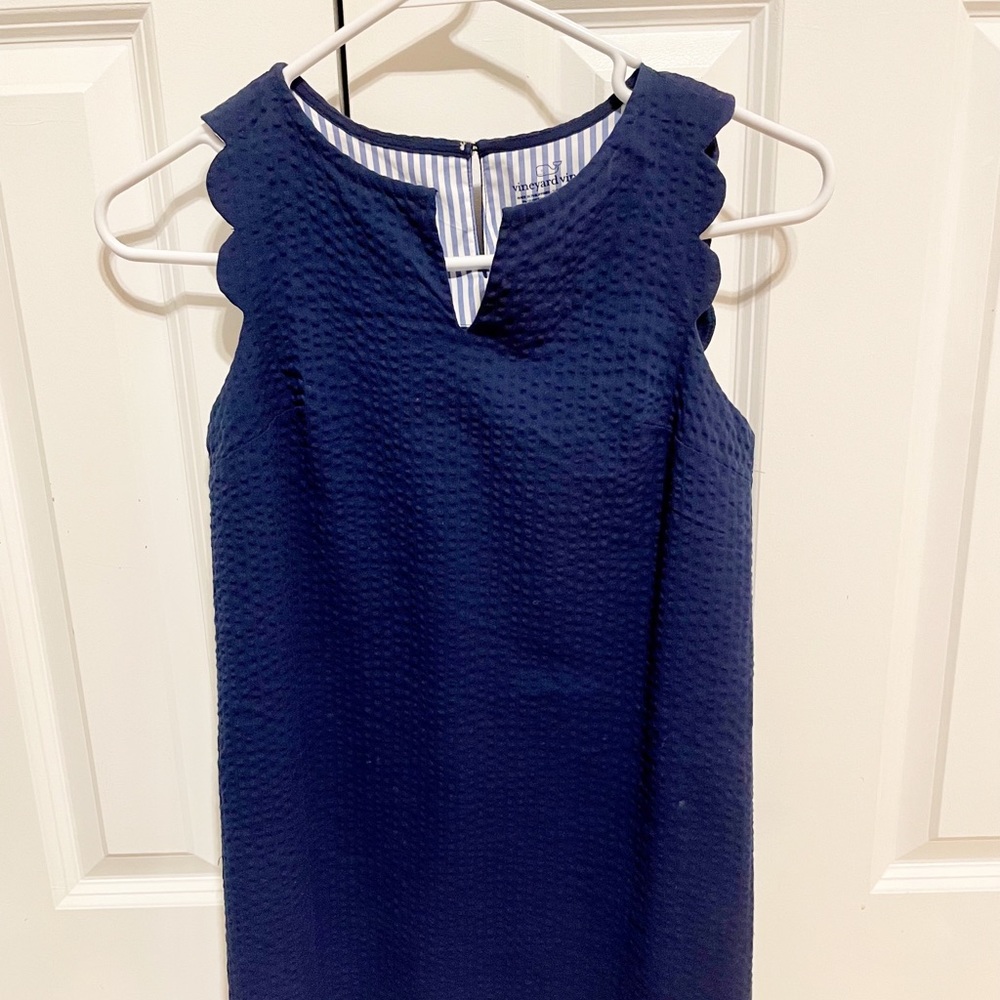 Vineyard Vines Girls Seersucker Shift Dress